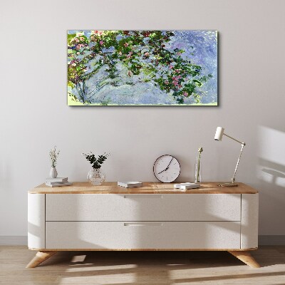 Les Roses Claude Monet Canvas wall art