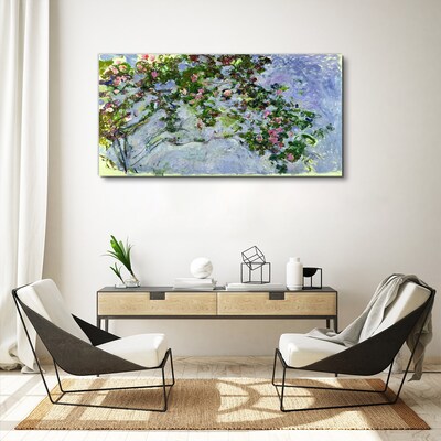 Les Roses Claude Monet Canvas wall art