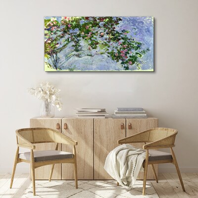Les Roses Claude Monet Canvas wall art