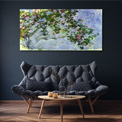 Les Roses Claude Monet Canvas wall art