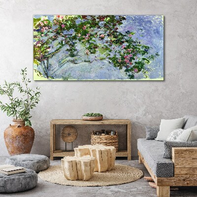 Les Roses Claude Monet Canvas wall art