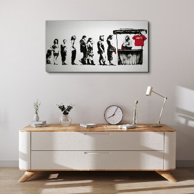 Banksy Festival Print on canvas