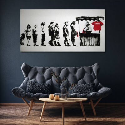 Banksy Festival Print on canvas