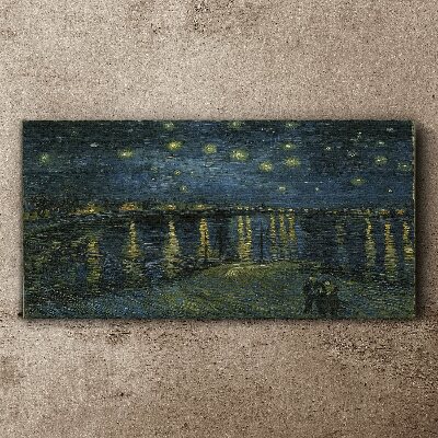 Stars over the Rhone Print on canvas