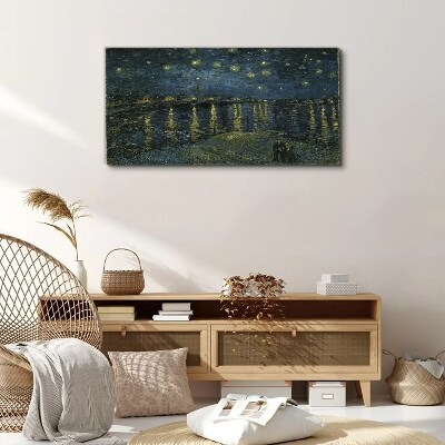 Stars over the Rhone Print on canvas