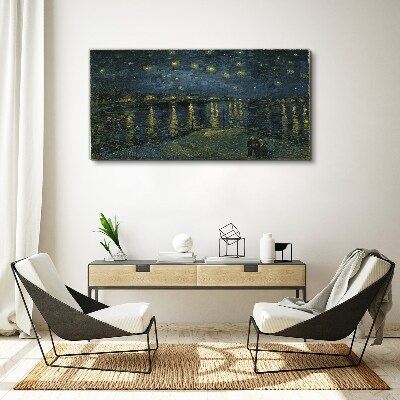 Stars over the Rhone Print on canvas