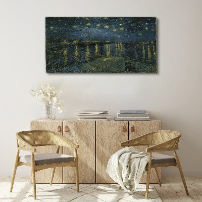 Stars over the Rhone Print on canvas
