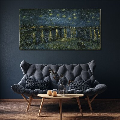 Stars over the Rhone Print on canvas