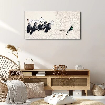Birds and the message of migration Print on canvas