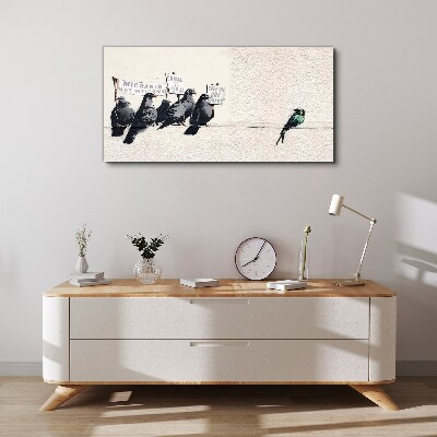 Birds and the message of migration Print on canvas