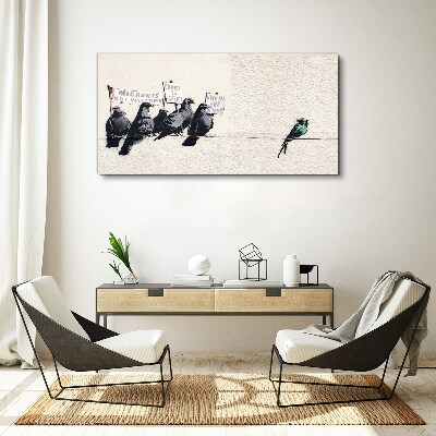 Birds and the message of migration Print on canvas