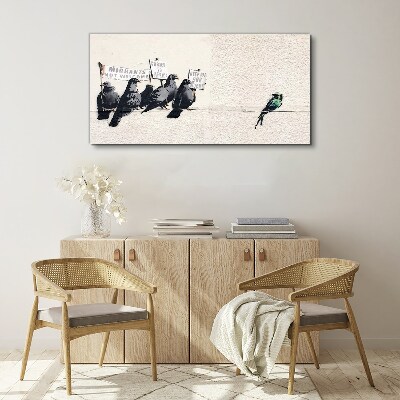 Birds and the message of migration Print on canvas