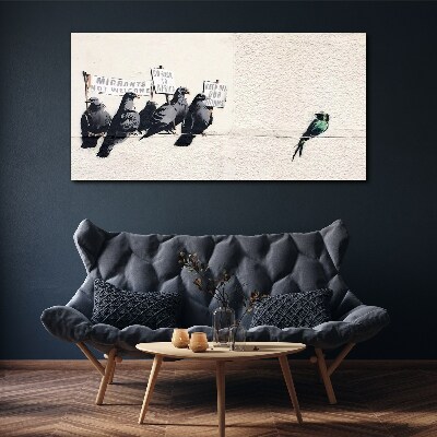 Birds and the message of migration Print on canvas