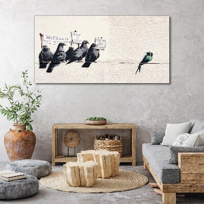 Birds and the message of migration Print on canvas