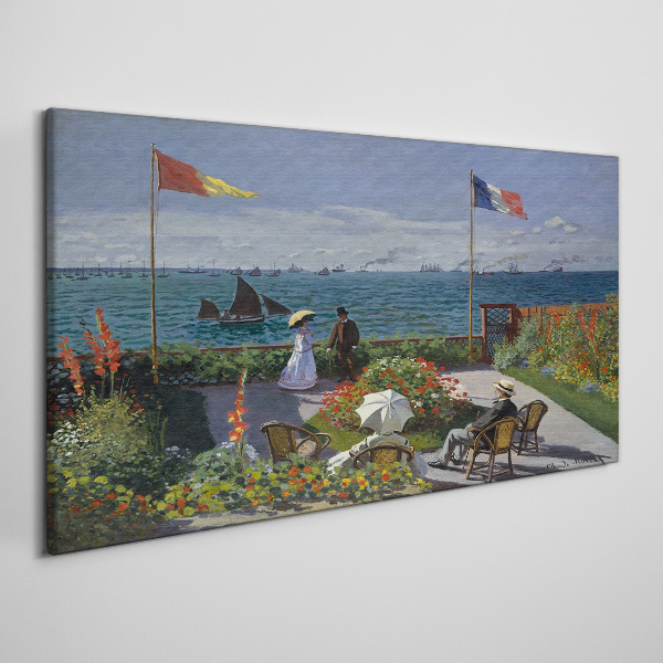 A summer day at the seaside Print on canvas
