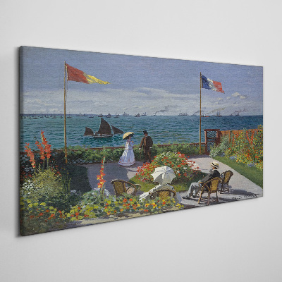 A summer day at the seaside Print on canvas