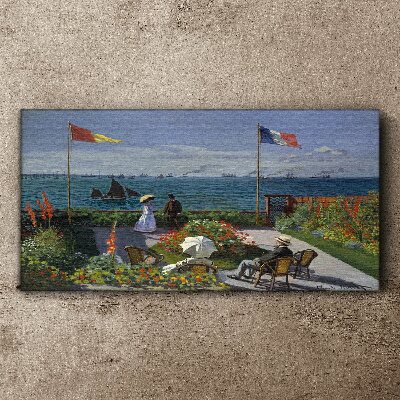 A summer day at the seaside Print on canvas