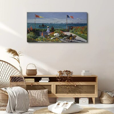 A summer day at the seaside Print on canvas