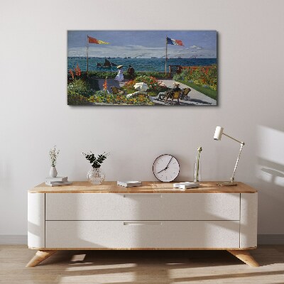 A summer day at the seaside Print on canvas
