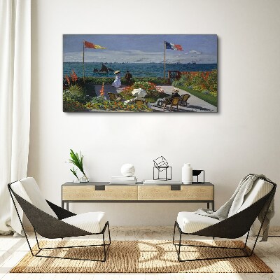 A summer day at the seaside Print on canvas