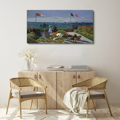 A summer day at the seaside Print on canvas