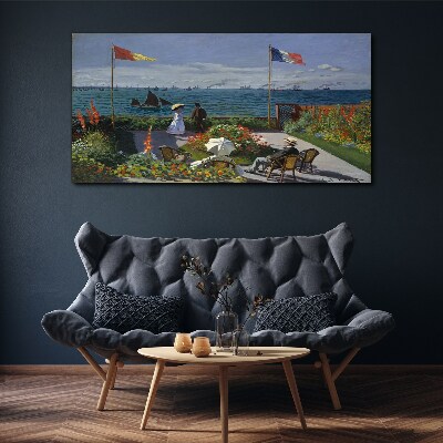 A summer day at the seaside Print on canvas