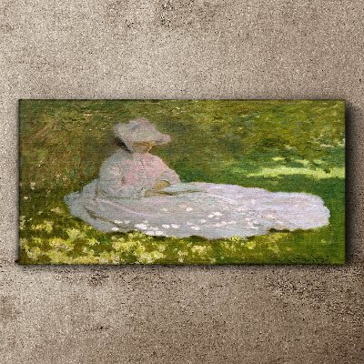 Peace in the garden Canvas wall art