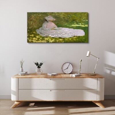 Peace in the garden Canvas wall art