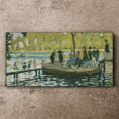 A summer day on the river Canvas wall art