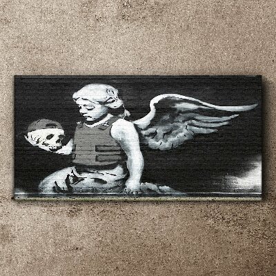 Angel armor banksy Canvas print