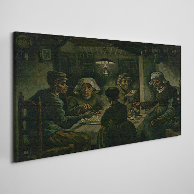 Supper in a Cloud of Shadow Canvas wall art