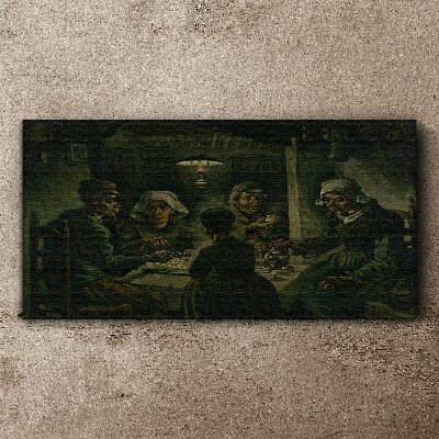 Supper in a Cloud of Shadow Canvas wall art