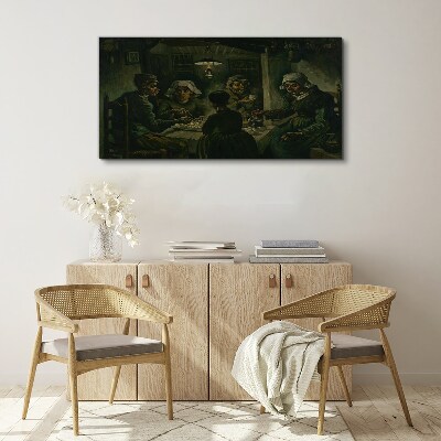 Supper in a Cloud of Shadow Canvas wall art