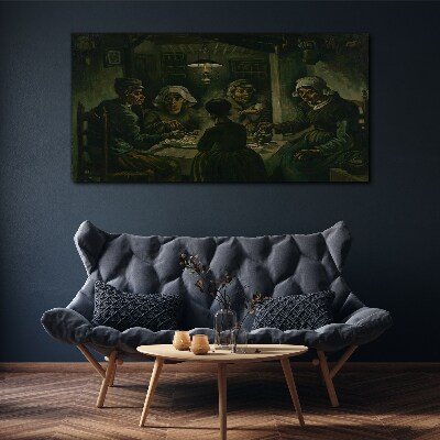 Supper in a Cloud of Shadow Canvas wall art