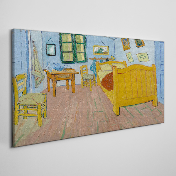 Bedroom in Arles Print on canvas