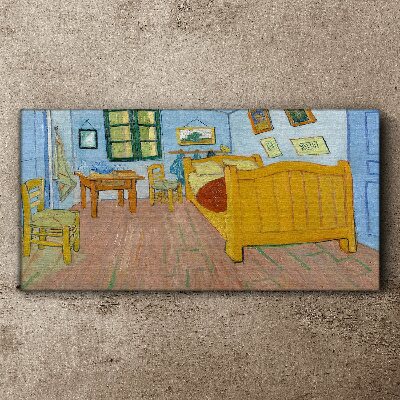 Bedroom in Arles Print on canvas