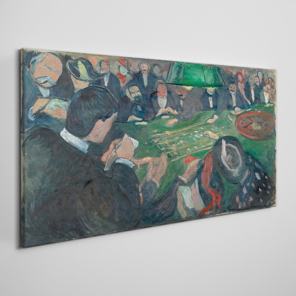 Poker game Print on canvas