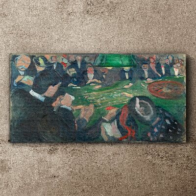 Poker game Print on canvas