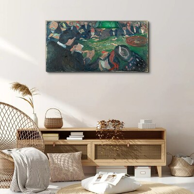 Poker game Print on canvas