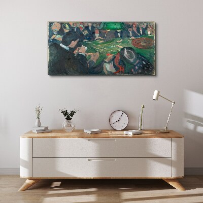 Poker game Print on canvas