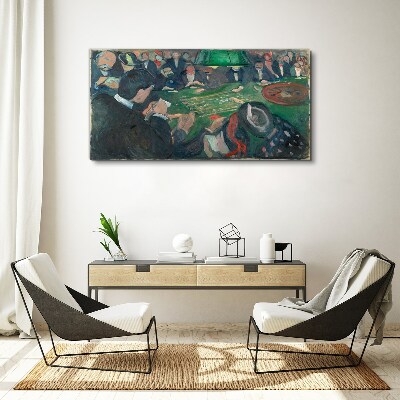 Poker game Print on canvas