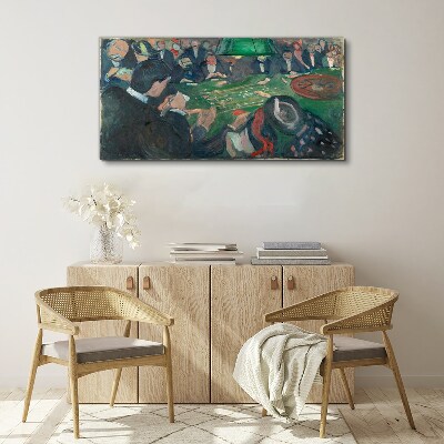 Poker game Print on canvas