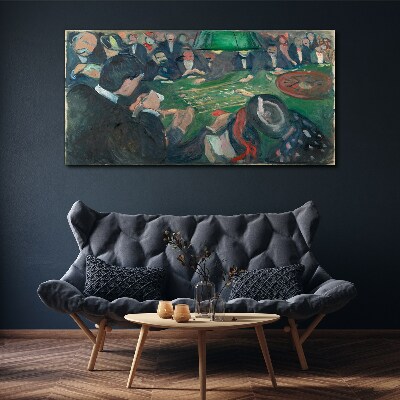 Poker game Print on canvas