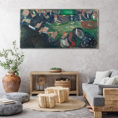 Poker game Print on canvas