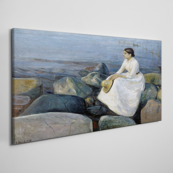 Reflections on the Seashore Print on canvas