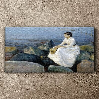 Reflections on the Seashore Print on canvas