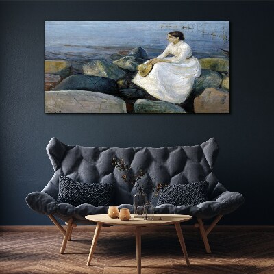 Reflections on the Seashore Print on canvas