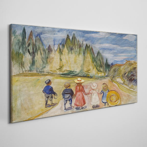 A walk among the trees Canvas wall art