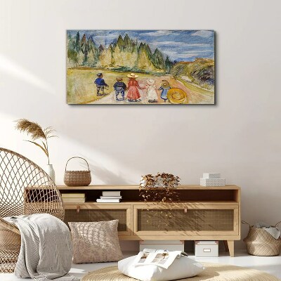 A walk among the trees Canvas wall art