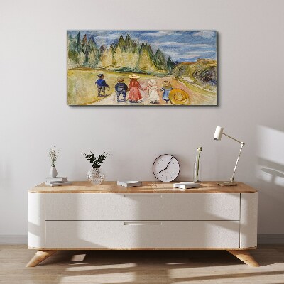 A walk among the trees Canvas wall art